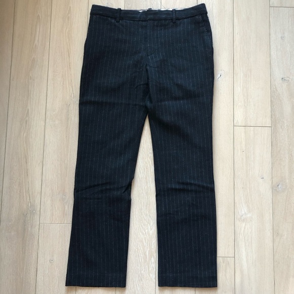Uniqlo Ines de la Fressange Wool Blend Pinstripe Pants Size 6 - Picture 1 of 12